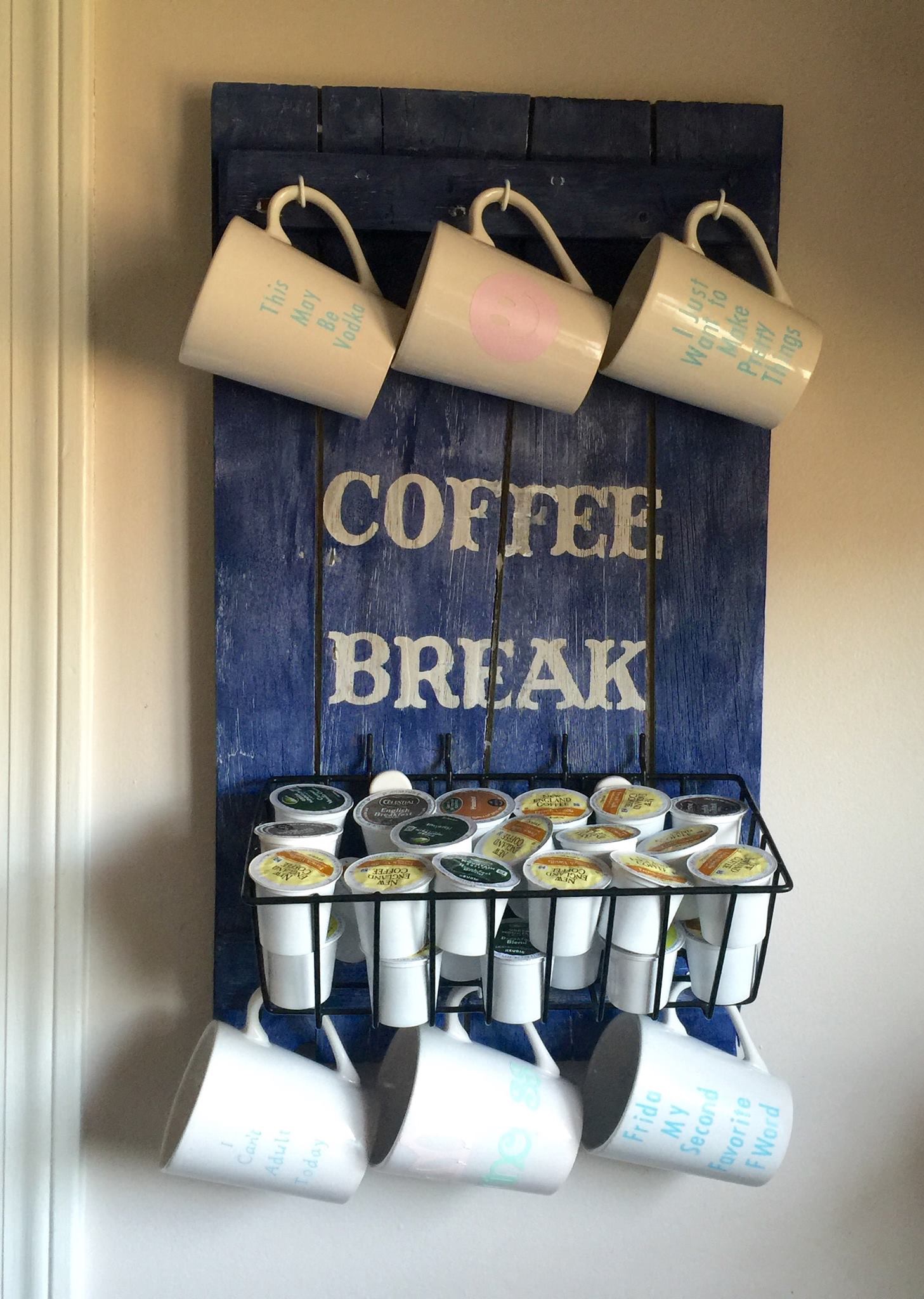 DIY Pallet Coffee Station - Our Crafty Mom