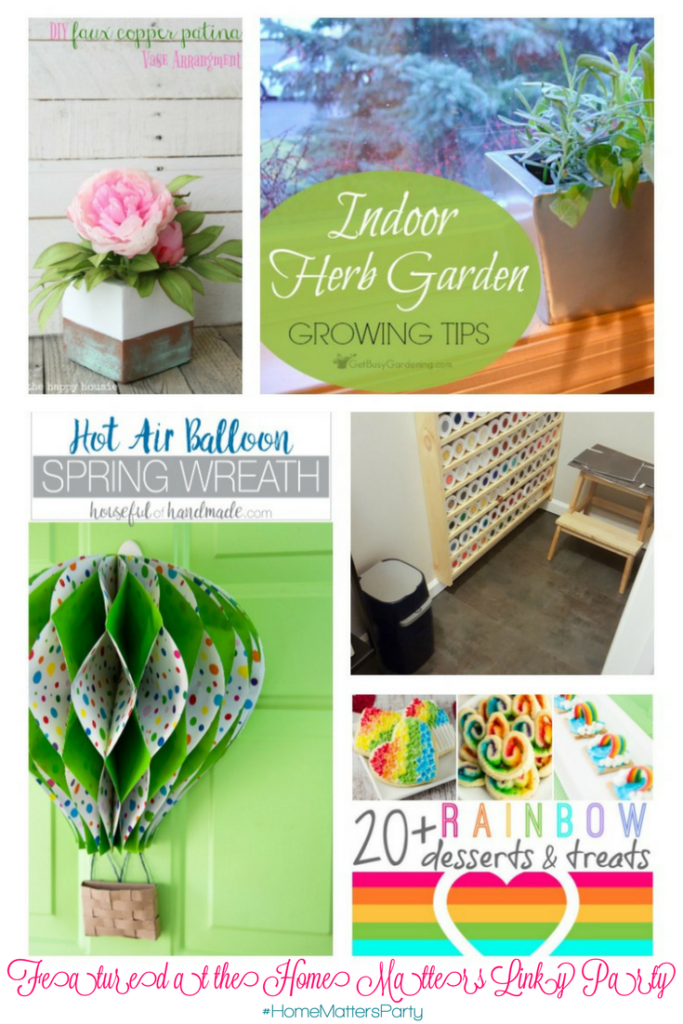 Come join the fun and link your blog posts at the Home Matters Linky Party 124. Find inspiration recipes, decor, crafts, organize -- Door Opens Friday EST.