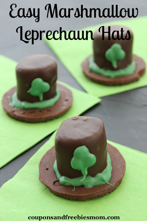 http://www.couponsandfreebiesmom.com/2014/03/easy-marshmallow-leprechaun-hats.html