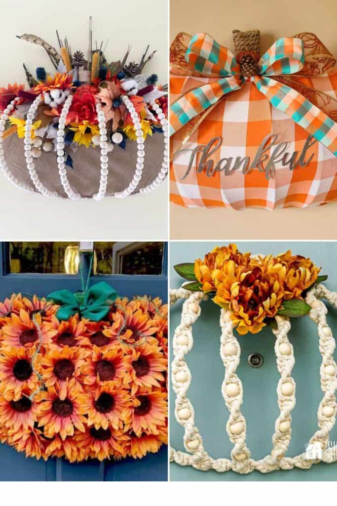 Stunning Pumpkin Wreaths From Dollar Tree Forms