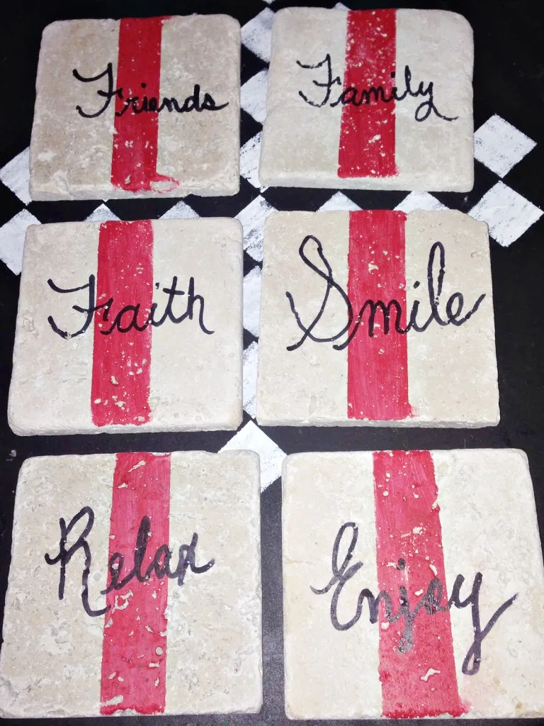 diy tile coasters