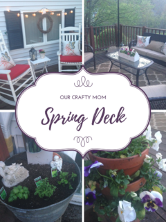 Spring Decorating On The Deck Our Crafty Mom