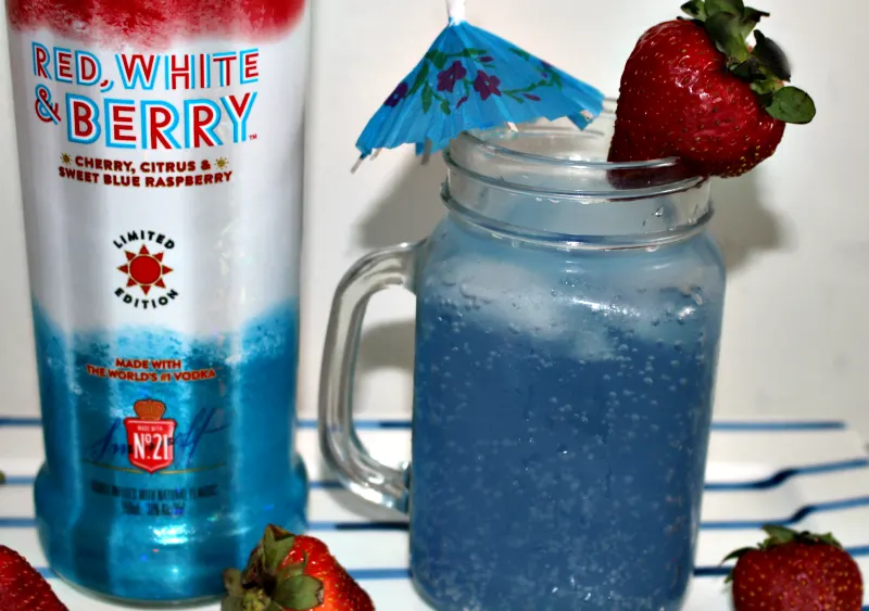 red white and blue cocktail