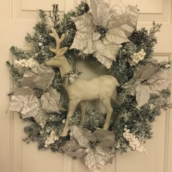 flocked wreath