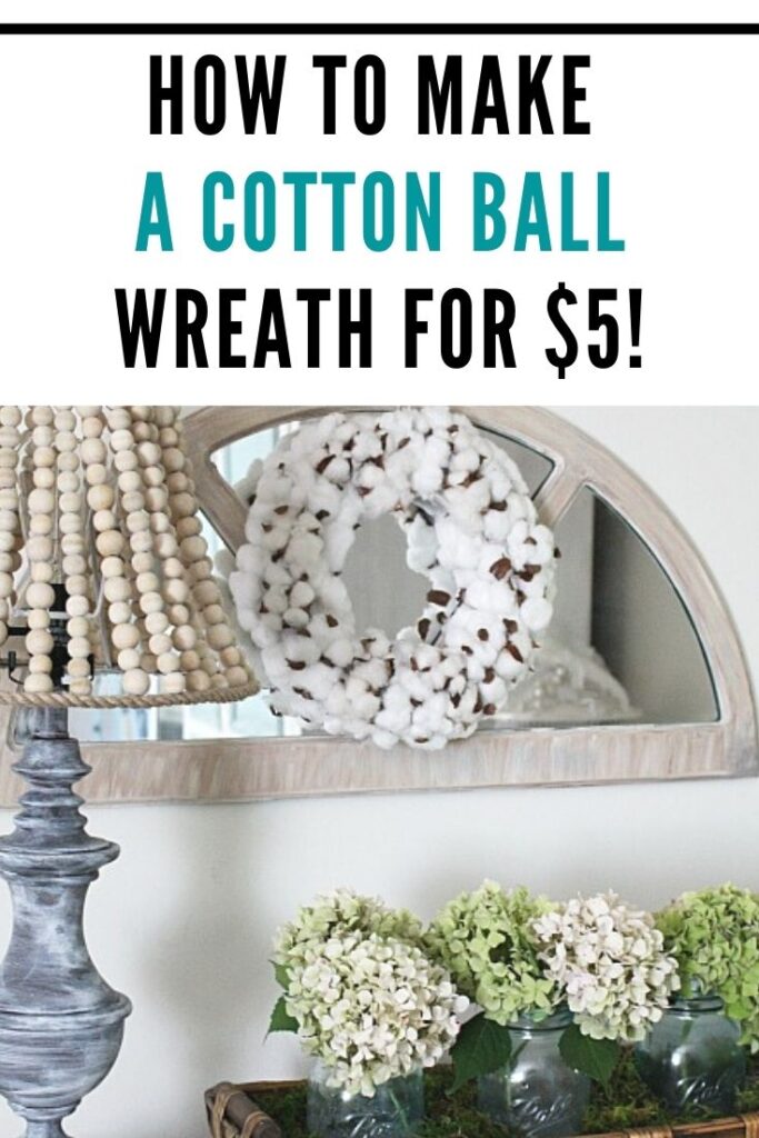 Cotton Ball Wreath Tutorial Our Crafty Mom
