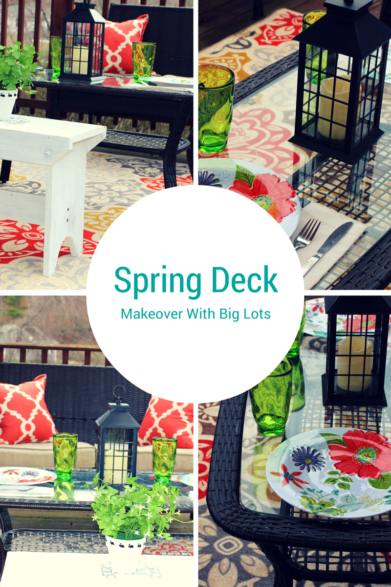 Big Lots Spring Deck Makeover Our Crafty Mom