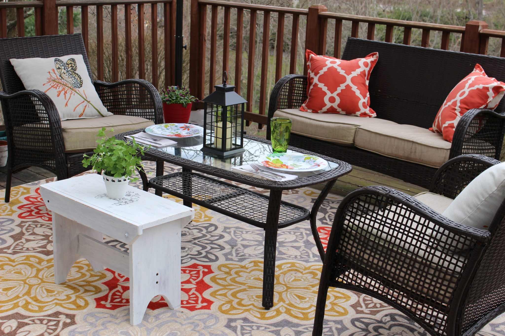 Big Lots Spring Deck Makeover Our Crafty Mom