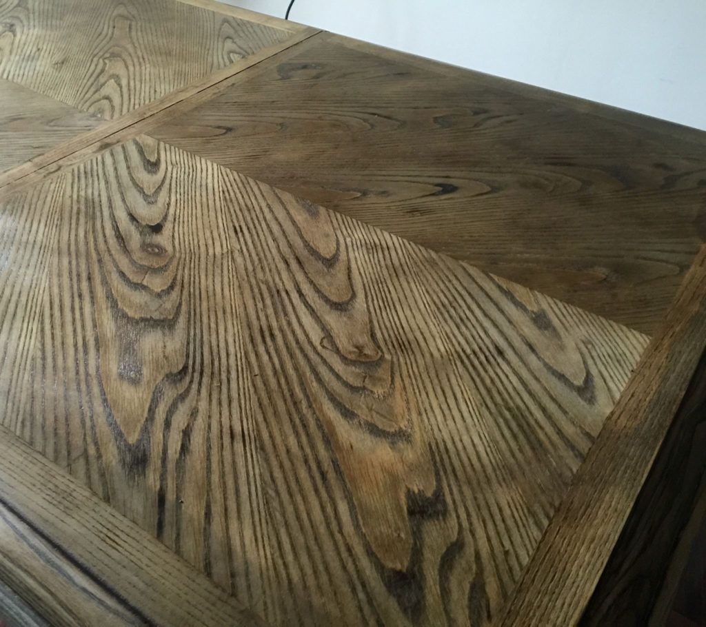Weathered wood table