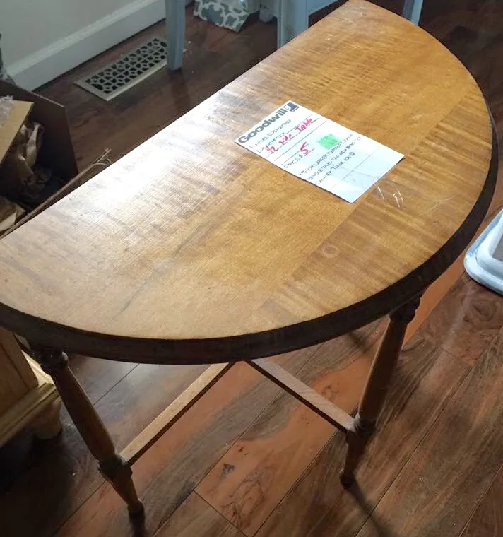 Thrift store half table