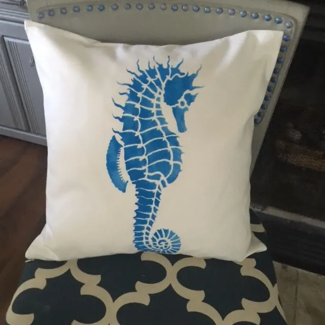 DIY Seahorse Pillow