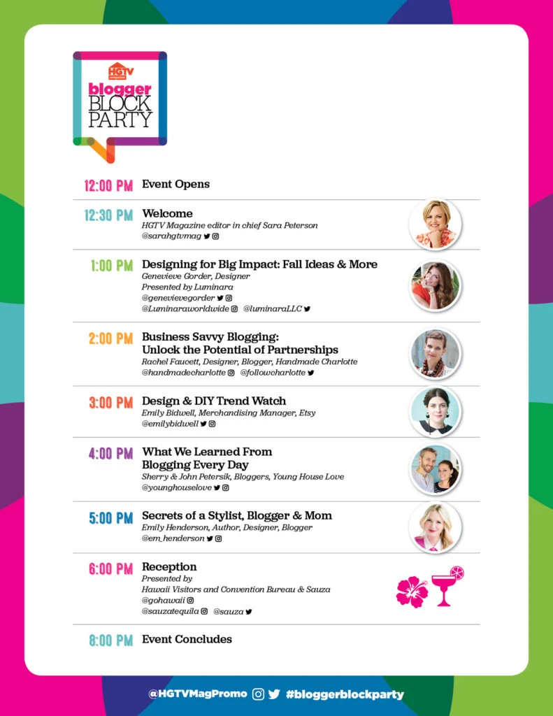 HGTV BLOGGER BLOCK PARTY