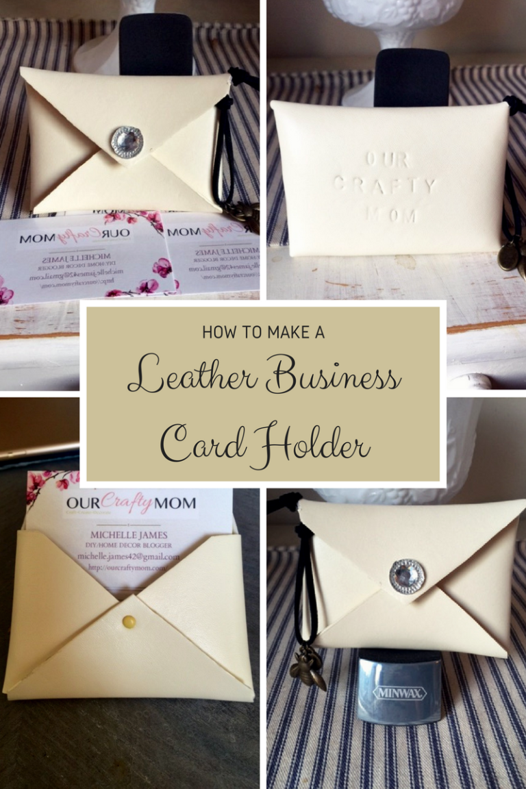 How To Make A Leather Business Card Holder DIY