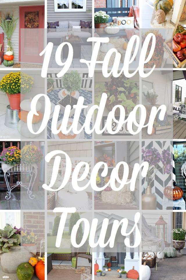 Fall Outdoor Decorating Ideas and Blog Hop Our Crafty Mom