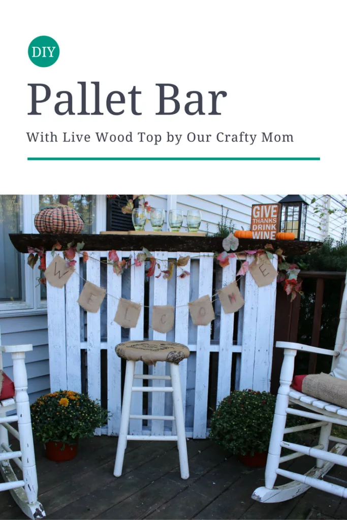 DIY Live Wood Pallet Bar Our Crafty Mom