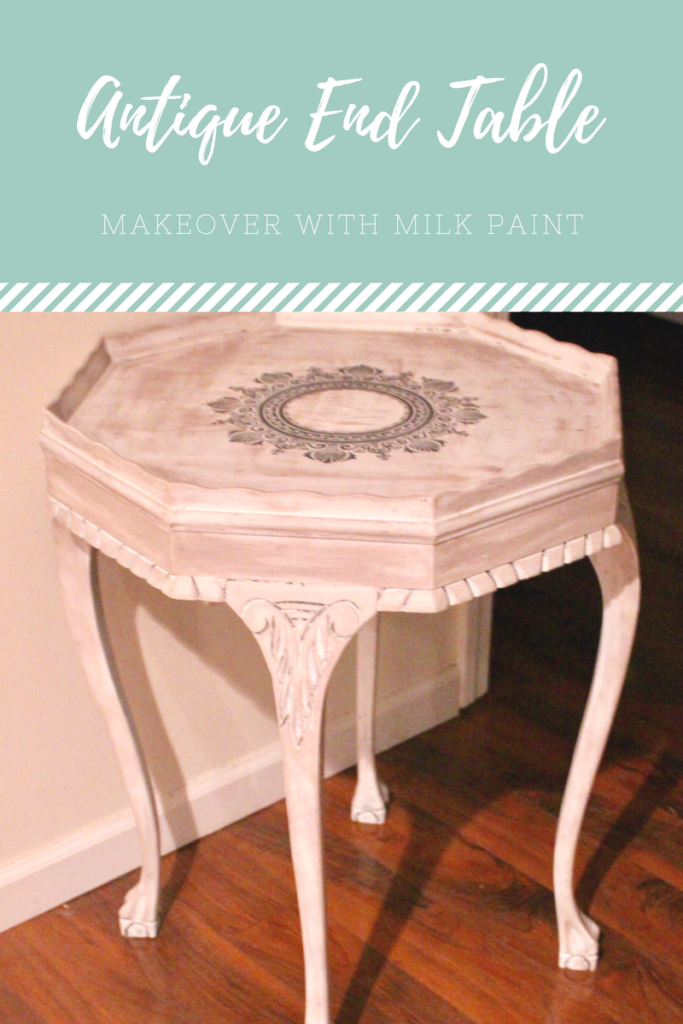 Antique End Table Makeover With Milk Paint Our Crafty Mom