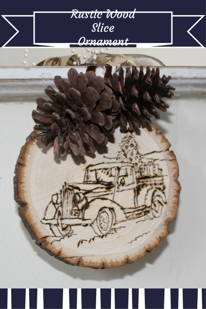 DIY Rustic Wood Slice Ornament Our Crafty Mom