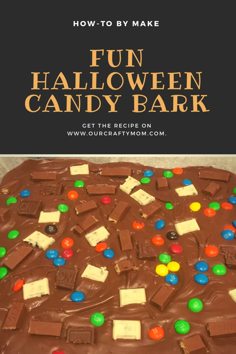 Halloween candy bark