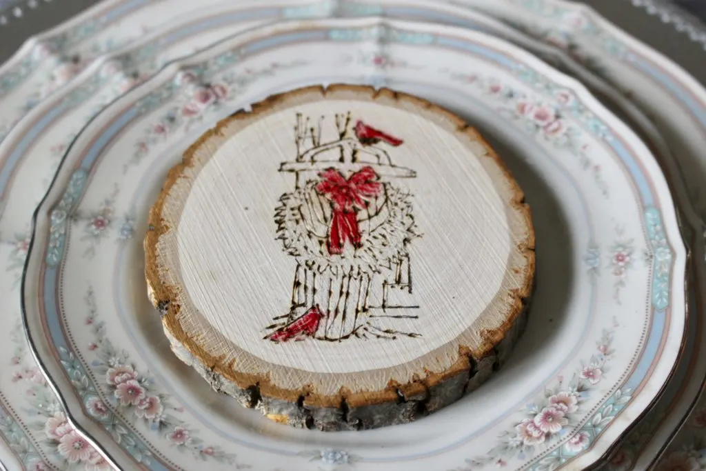 DIY Rustic Wood Slice Ornament Our Crafty Mom