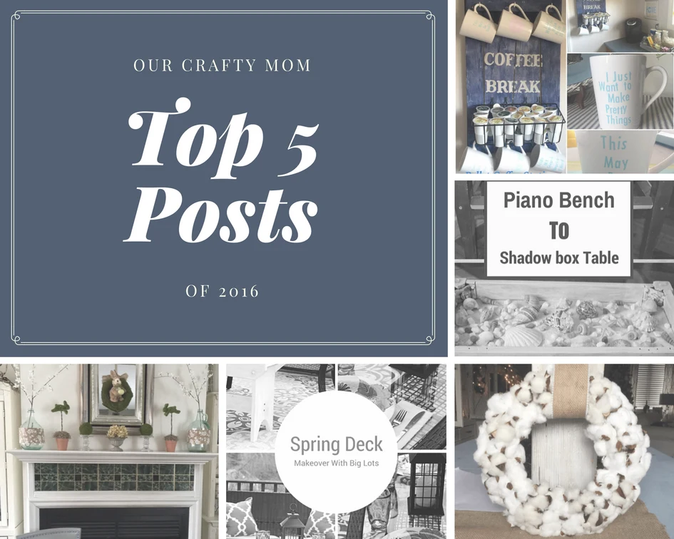 Our Crafty Mom Top 5 Posts of 2016