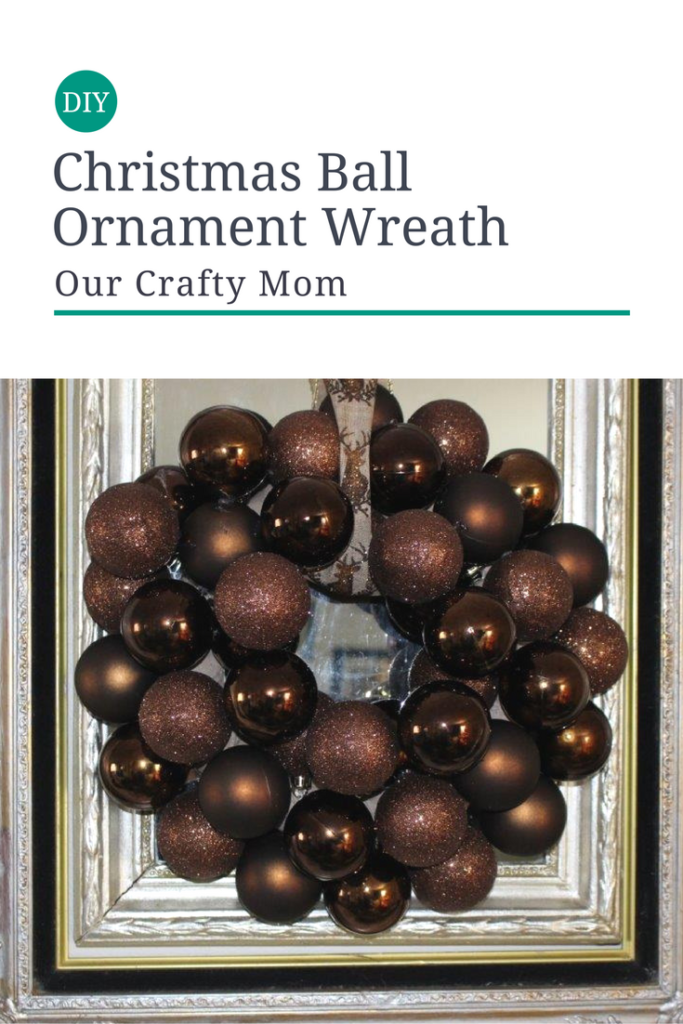 DIY Christmas Ball Ornament Wreath Our Crafty Mom