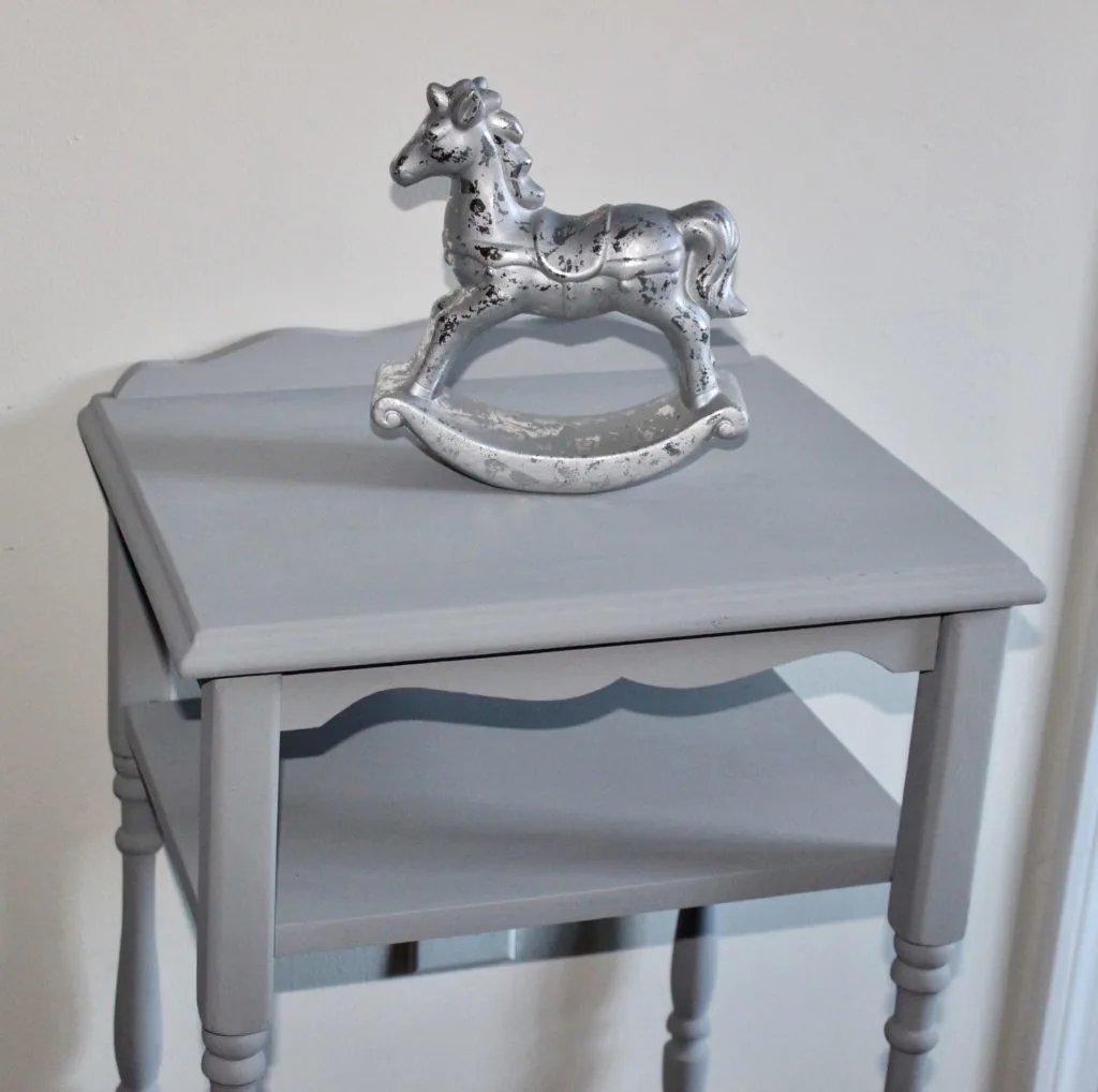 Furniture Refresh Side Table Makeover With Country Chic Paint Our Crafty Mom