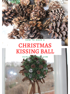 Christmas kissing ball