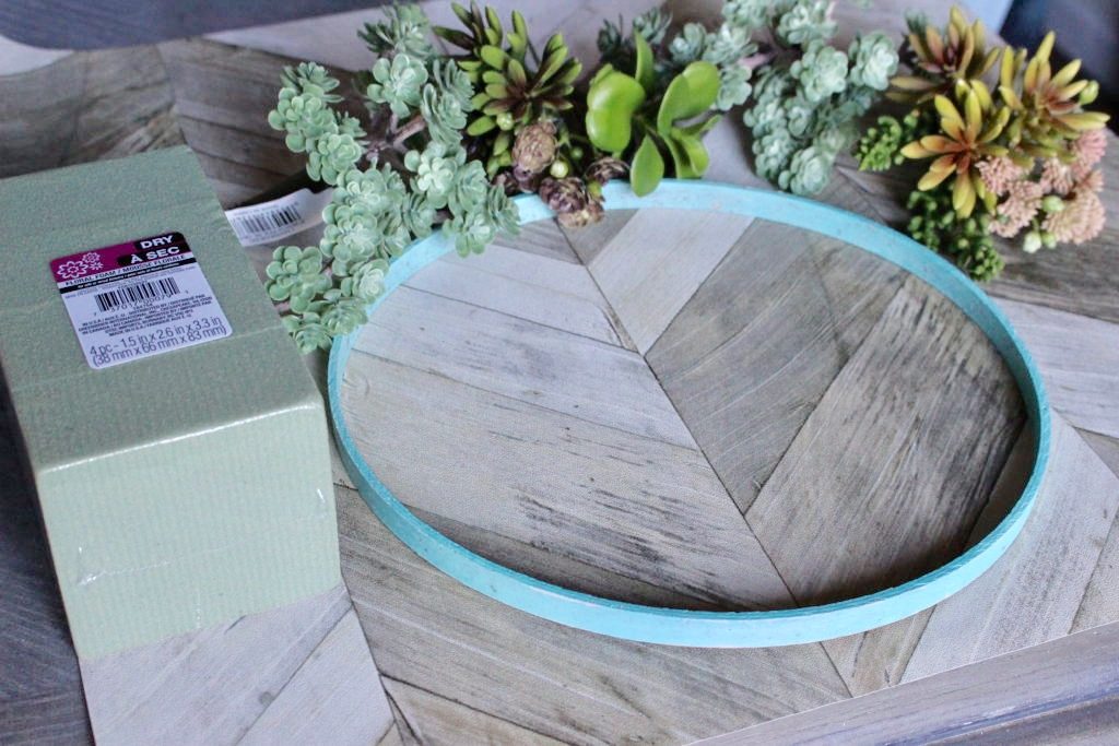 DIY Faux Succulent Embroidery Hoop Wreath Our Crafty Mom