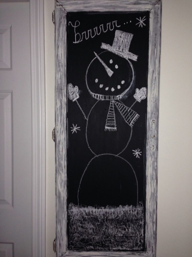 winter home tour blog hop our crafty mom chalkboard