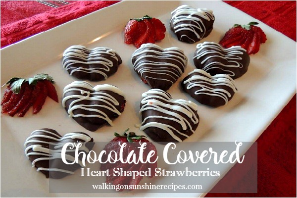 Chocolate Covered Heart Shaped Strawberries promo from Walking on Sunshine