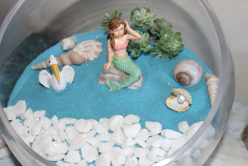 How To Create A Beach Themed Fairy Garden Our Crafty Mom