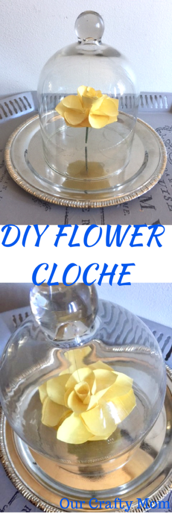 Movie Monday Challenge-Beauty and the Beast-DIY Flower Cloche Our Crafty Mom
