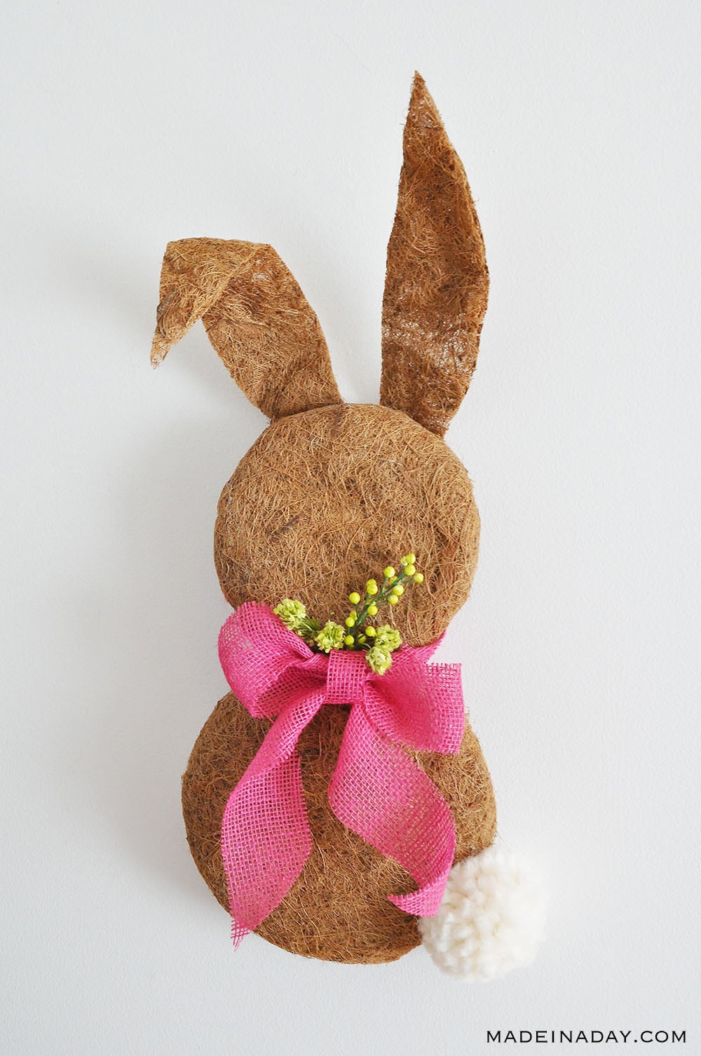 cocoa liner bunny wreath