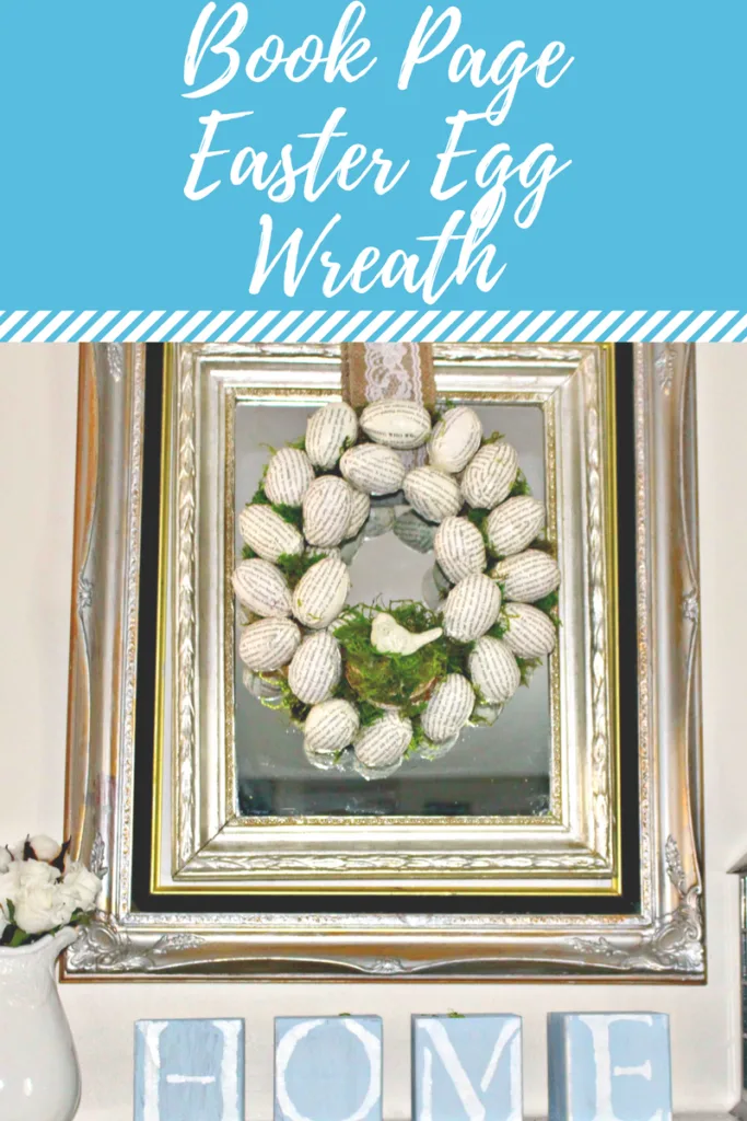 Create With Me Challenge Book Page Easter Egg Wreath Our Crafty Mom