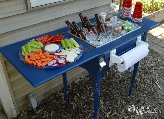 https://ambientwares.com/152/july-4-inspired-party-cart-from-an-old-sewing-table