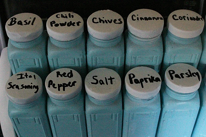 Craft Destash Challenge Milk Glass Spice Rack Update Our Crafty Mom 3