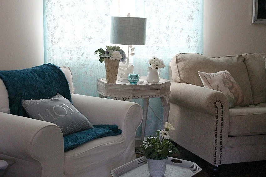 Make Your Own No Sew Stenciled Curtains