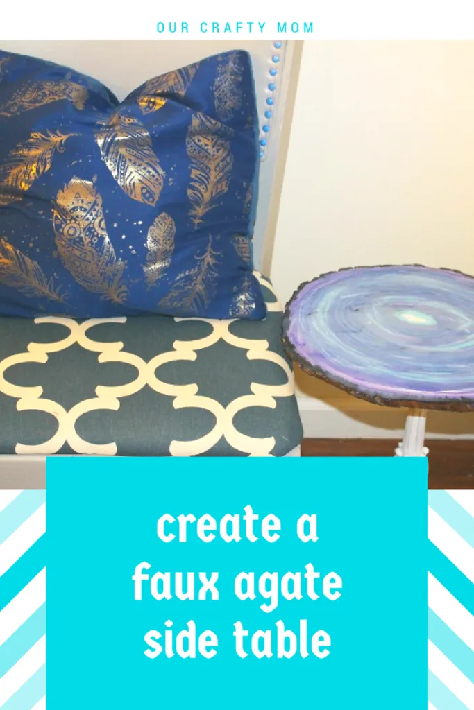 Faux Agate Side Table Our Crafty Mom 8
