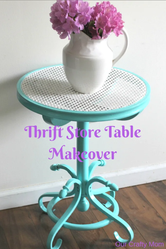 Thrift Store Table Makeover Pinterest Our Crafty Mom