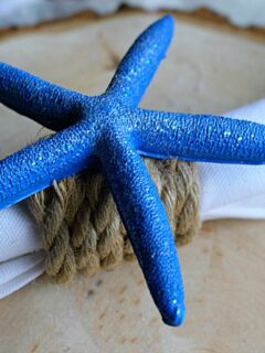 DIY Coastal Napkin Rings With Starfish Our Crafty Mom