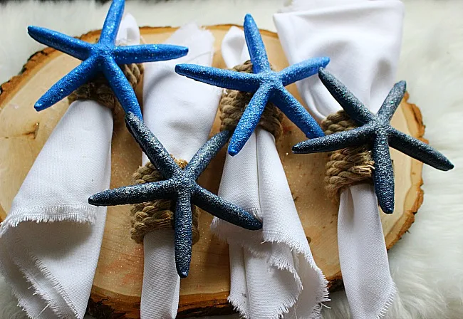 DIY Coastal Napkin Rings With Starfish Our Crafty Mom 5