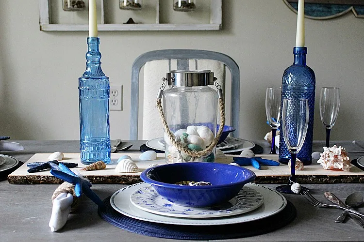 How To Create A Coastal Inspired Summer Tablescape Our Crafty Mom