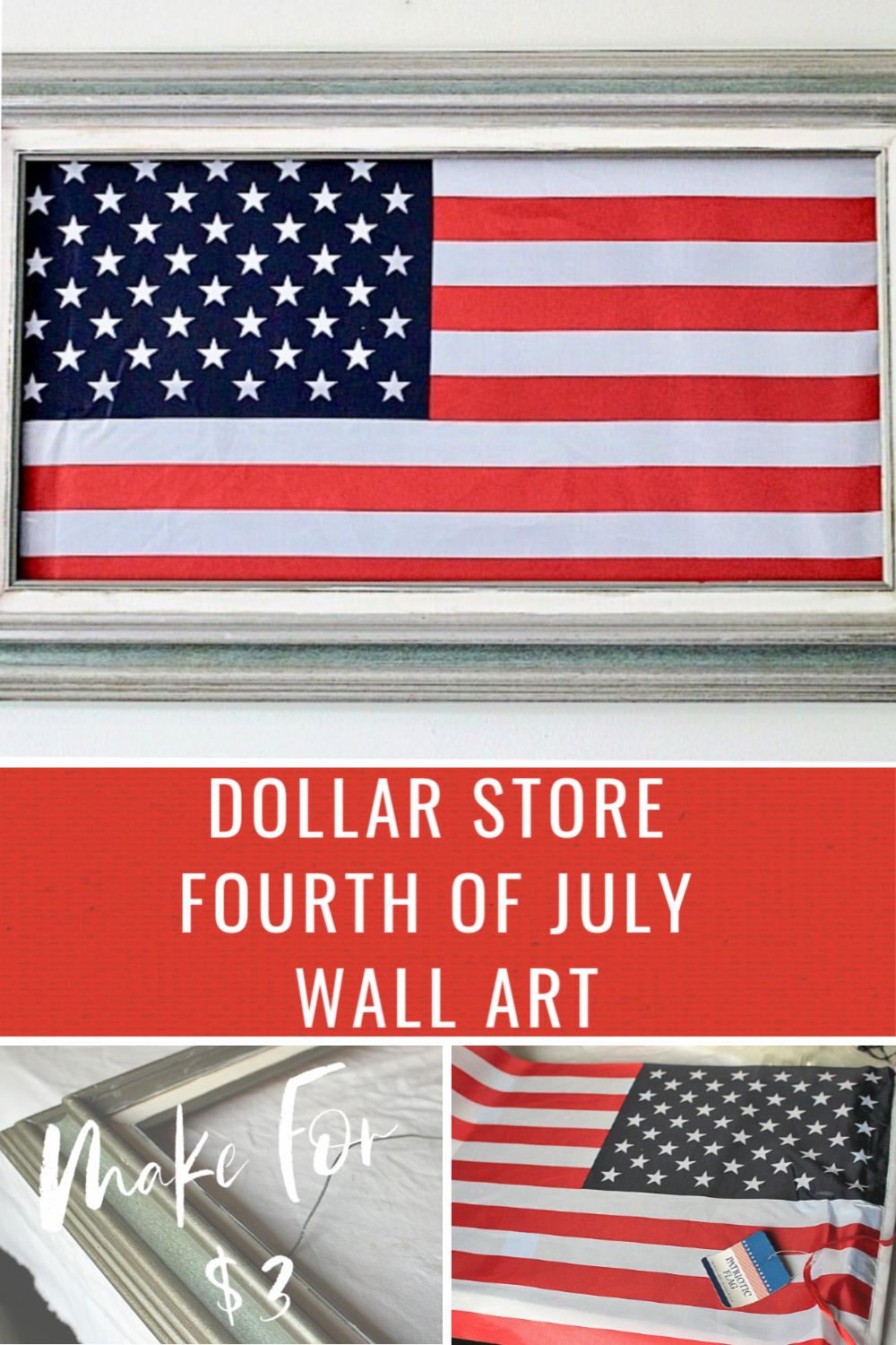dollar store fourth of july flag