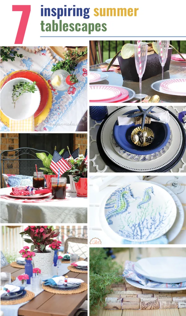 How to create A Coastal Inspired Tablescape Our Crafty Mom
