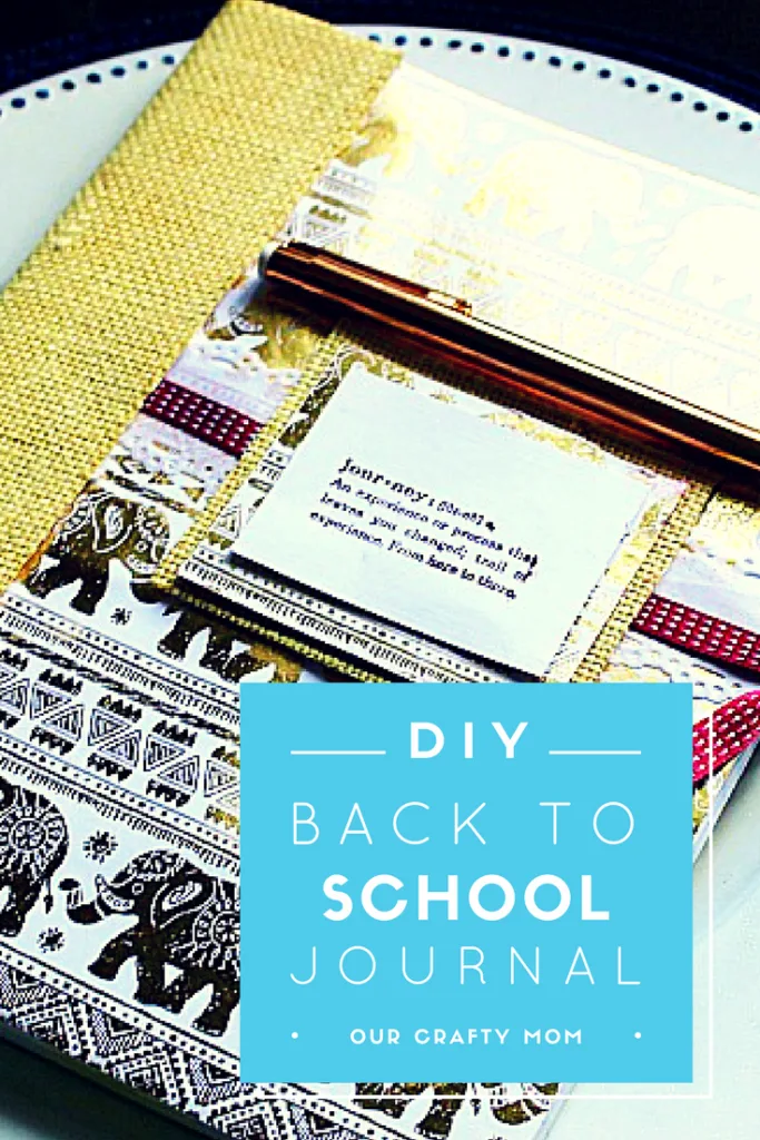 Back to School Teacher Gift DIY Journal Our Crafty Mom