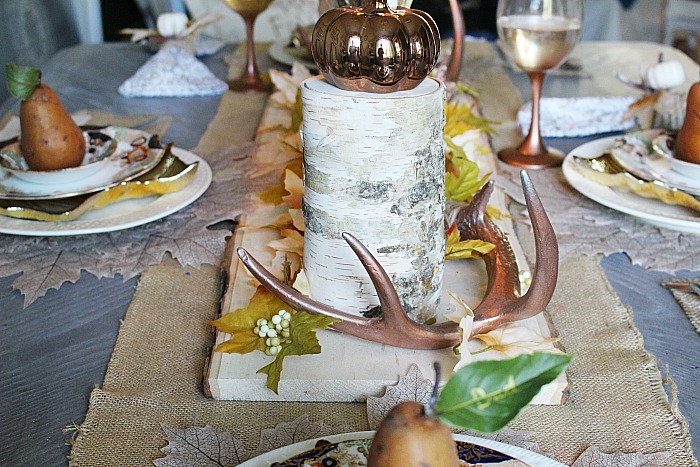 Create A Neutral Rustic Fall Tablescape & A Blog Hop Our Crafty Mom 