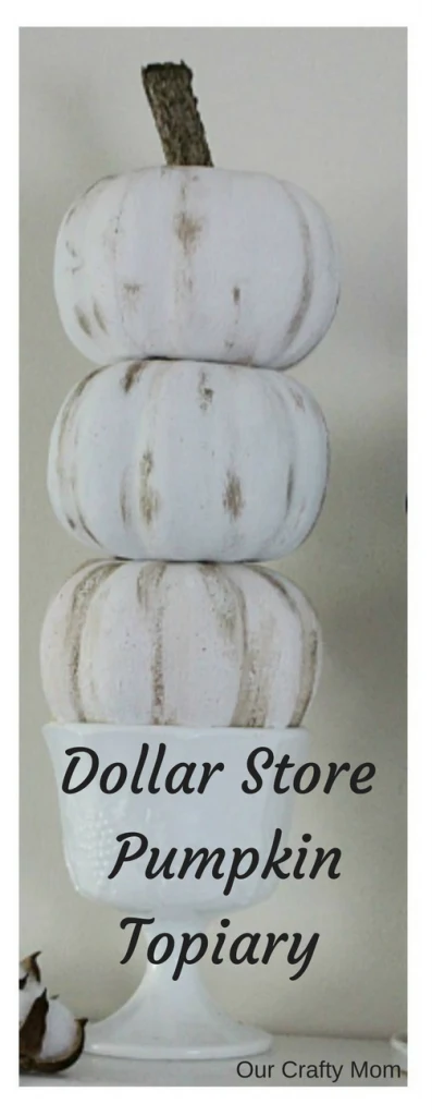 DIY Dollar Store Pumpkin Topiary Our Crafty Mom Pinterest 