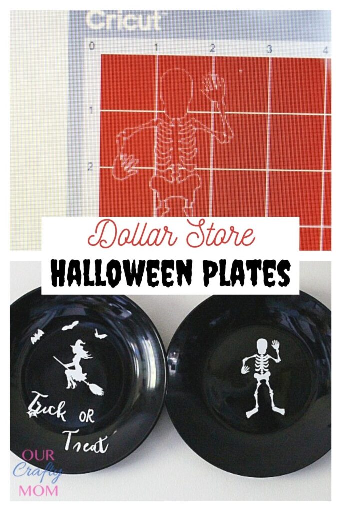 diy halloween plates dollar store