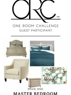 One Room Challenge - Week One -Master Bedroom Retreat - Our Crafty Mom