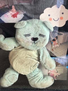 diy baby shadow box with keepsakes for nursery