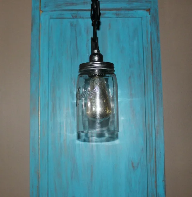 DIY Hanging Light With Old Shutter-ORC Week 4
